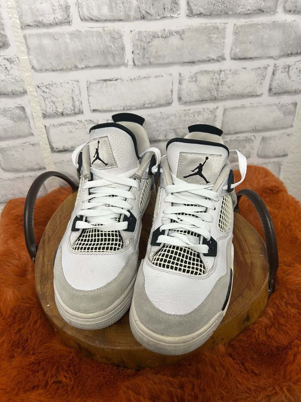 Air Jordan 4 Retro 'Military Black' Grade School Sneakers